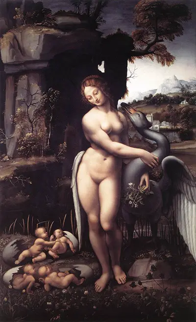 Leda and the Swan (Leda en de zwaan) Leonardo da Vinci